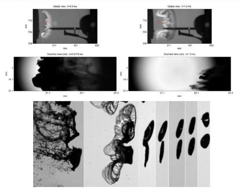 SPARK - Fragmentation d’un liquide par une onde de surpression aérienne