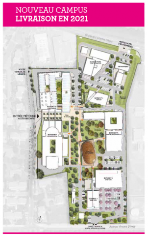 Le campus de IMT Mines Alès prévu en 2021